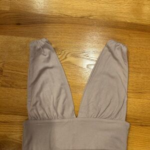 superdown Taupe Sleeveless Top